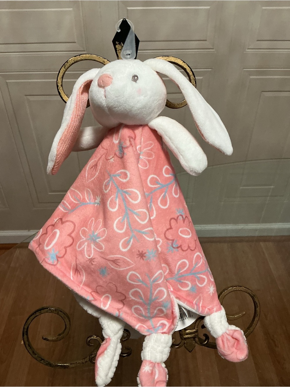 NWT Mary Meyer Stuffed Animal Lovey Security Blanket 13 x 13-Inches, Bella Bunny